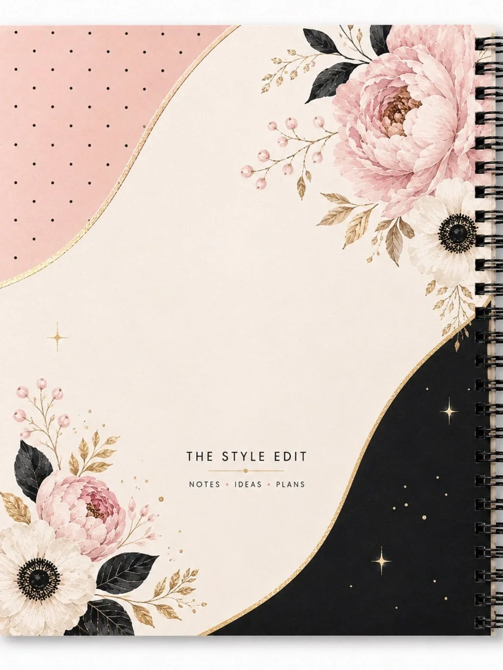 The Style Edit Pink Floral Composition Notebook - Home Office